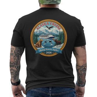 Alaska Cruise 2026 Matching Friends And Family Group Alaskan Men's T-shirt Back Print - Thegiftio UK