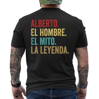 Alberto El Hombre El Mito La Leyenda Regalo Para Alberto Camiseta Hombre Estampado Espalda - Regaloses