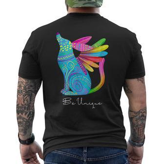 Alebrije Mexicano Perro -E Único Y Diferente México Frase Camiseta Hombre Estampado Espalda - Regaloses