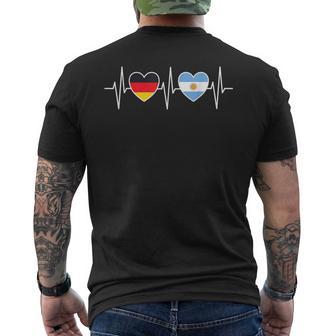Alemania Y Argentina Banderas De Alemania Y Argentina Camiseta Hombre Estampado Espalda - Regaloses