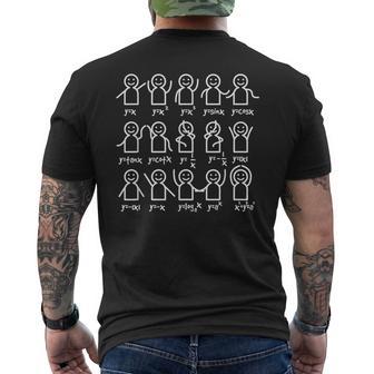 Álgebra Dance Figuras Gráficas Divertidas Ecuación Matemática Camiseta Hombre Estampado Espalda - Regaloses