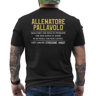 Allenatore Pallavolo Regaloportivo Per Allenatoreportivo T-shirt da uomo con stampa posteriore - Novitaregali