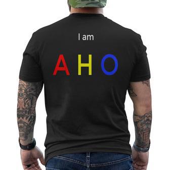 I Am Aho アニメ愛好家への面白い誕生日プレゼント。 メンズTシャツ バックプリント - Kawaiitshirt