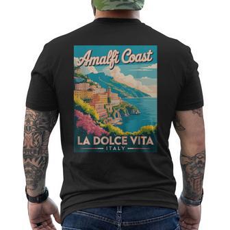 Amalfi Coast La Dolce Vita Italy Scenic Beauty Men's T-shirt Back Print - Thegiftio UK