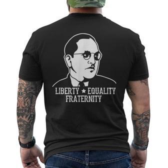 Ambedkar Jayanthi 平等自由 メンズTシャツ バックプリント - Kawaiitshirt