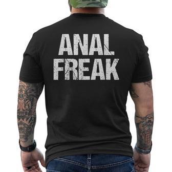Anal Freak 面白い言葉 皮肉 かわいい クール アナルノベルティ メンズTシャツ バックプリント - Kawaiitshirt
