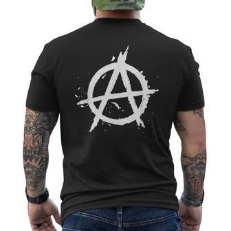 Anarchy Symbol Anarchy Punk Graffiti Punk Rock Men's T-shirt Back Print - Thegiftio UK