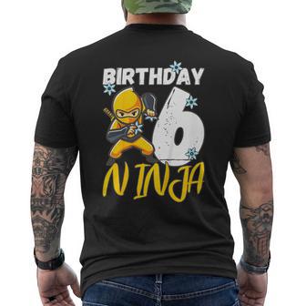 Anniversaire Ninja 6 Ans Garçon Ninja Anniversaire 6 Ans Garçon T-shirt imprimé au dos - Cadeauxyz