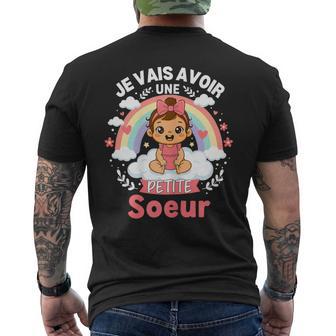 Annonce Grossesse Bientôt Jeais Avoir Une Petitoeur T-shirt imprimé au dos - Cadeauxyz