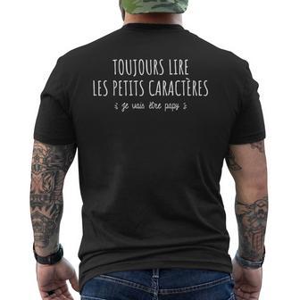 Annonce Grossesse Futur Papy 2026 Bientôt Jeais Être Papy T-shirt imprimé au dos - Cadeauxyz