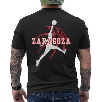 Apoyo Aficionado Baloncesto Zaragoza Cataluña Basketball Camiseta Hombre Estampado Espalda - Regaloses