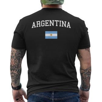 Argentinische Flagge Herren Damen Kinder Argentinien T-Shirt mit Rückendruck - Seseable