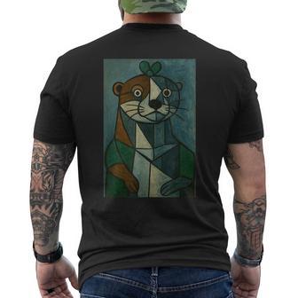 Art Picasso Loutre T-shirt imprimé au dos - Cadeauxyz