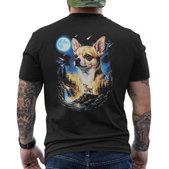 Arteintage Para Perros Con Diseño De Chihuahua Aullando En La Luna Camiseta Hombre Estampado Espalda - Regaloses