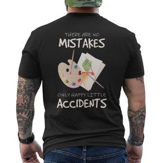 Artist Mistakes Happy Accidents アートパレット 絵画 引用 長袖tシャツ メンズTシャツ バックプリント - Kawaiitshirt