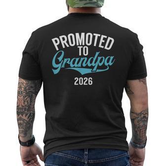 Ascendido A Abuelo 2026 Nuevo Abuelo Camiseta Hombre Estampado Espalda - Regaloses