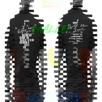 Auf Malle Kommt Die Gurke Unten Rein Lustiges Party Malle T-Shirt mit Rückendruck - Seseable