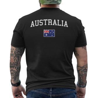 Australische Flagge Herren Damen Kinder Australien T-Shirt mit Rückendruck - Geschenkecke