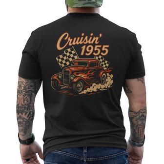 Auto Classica Retrò Cruisin 1955 Hot Road T-shirt da uomo con stampa posteriore - Novitaregali