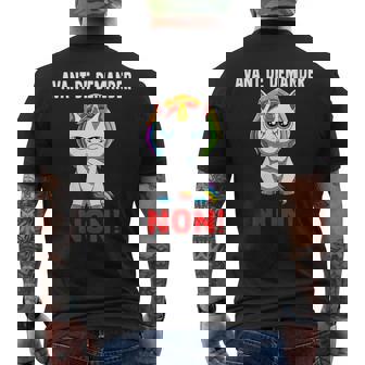 Avant De Demander Non Licorne Grincheux T-shirt imprimé au dos - Cadeauxyz