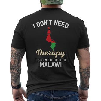 Avec Carte Du Malawi Cadeau Pour Les Personnes Du Malawi T-shirt imprimé au dos - Cadeauxyz