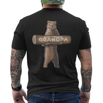 Awesome Grandpa Saying Fun Grandfather Men's T-shirt Back Print - Monsterry UK