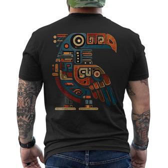 Aztec Bird Inca Toltec Maya Mexican Mayan Indigenous Azteca Men's T-shirt Back Print - Thegiftio UK