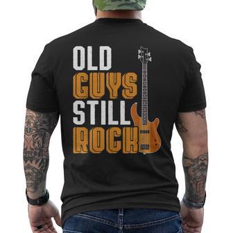 Bajista Retirado Old Guystill Rock Hombre Bajo Eléctrico Camiseta Hombre Estampado Espalda - Regaloses