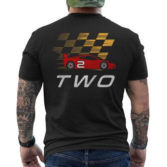 Bambino Auto Da Corsa 2° Compleanno Regalo Costume Da 2 Anni T-shirt da uomo con stampa posteriore - Novitaregali