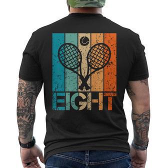 Bambino Divertente 8° Tennis Compleanno 8 Anni Giocatore Di Tennis T-shirt da uomo con stampa posteriore - Novitaregali