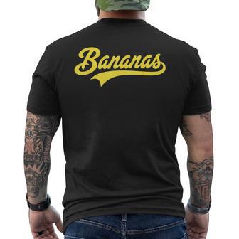 Banana Retro Throwback Popular Fruit Humor Classic Men's T-shirt Back Print - Monsterry