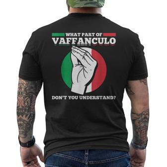 Bandera De Italia De What Part Ofaffanculo Dont You Understand Camiseta Hombre Estampado Espalda - Regaloses