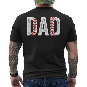 Baseball Dad Joke Sayings Fathers Day From Son Men's T-shirt Back Print - Thegiftio UK