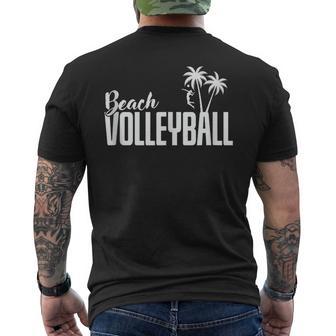 Beach Volleyball Beach Team Sport Player Men's T-shirt Back Print | Mazezy