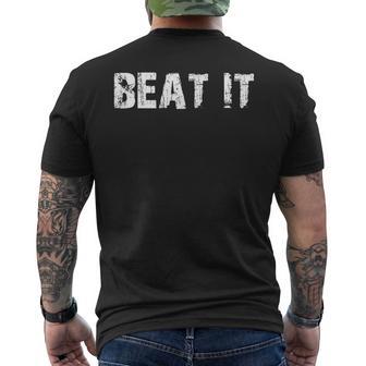 Beat It Men's T-shirt Back Print - Thegiftio UK