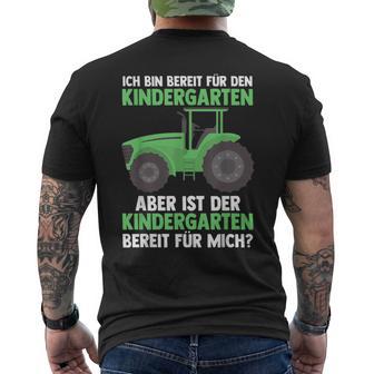 Bereit Für Den Kindergarten Kindergarten Traktor T-Shirt mit Rückendruck - Seseable