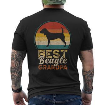 Best Beagle Grandpa Father's Day Grandfather Beagle Men's T-shirt Back Print - Thegiftio UK