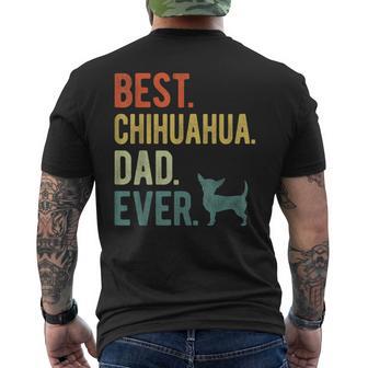 Best Chihuahua Dad Ever Dog Daddy Father's Day Men's T-shirt Back Print - Thegiftio UK