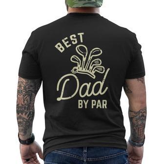 Best Dad By Par Golf Pocket Fathers Day Golfer Papa Men's T-shirt Back Print - Monsterry UK
