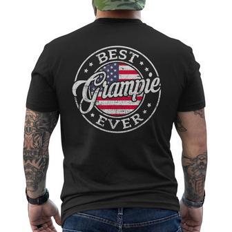 Best Grampie Ever Usa Flag Fathers Day Family Men's T-shirt Back Print - Thegiftio UK