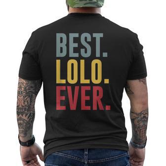 Best Lolo Ever Grandpa Father's Day Men's T-shirt Back Print - Monsterry UK