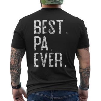 Best Pa Ever Father’S Day For Pa Men's T-shirt Back Print - Thegiftio UK