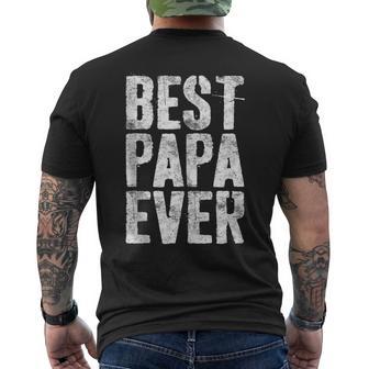 Best Papa Ever Grandfather Fathers Day Men's T-shirt Back Print | Seseable UK