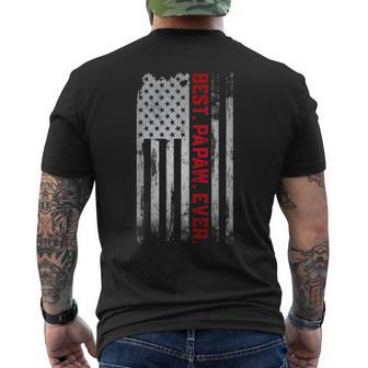Best Papaw Ever American Usa Flag Father’S Day Papaw Men's T-shirt Back Print - Monsterry UK