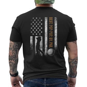 Best Pop-Pop By Par Golfing Pop-Pop Father's Day Golf Men's T-shirt Back Print - Thegiftio UK