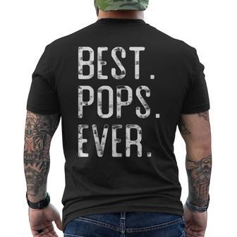 Best Pops Ever Father’S Day For Pops Men's T-shirt Back Print - Thegiftio UK