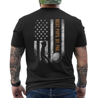 Best Pops By Par Golfing Pops Father's Day Golf Men's T-shirt Back Print - Thegiftio UK