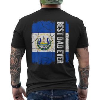 Best Salvadoran Dad Ever El Salvador Flag Father's Day Men's T-shirt Back Print - Thegiftio UK