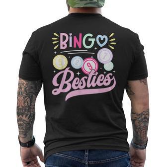 Bingo Besties Bingo Lover Bingo Player Bingo Enthusiasts Men's T-shirt Back Print | Seseable UK