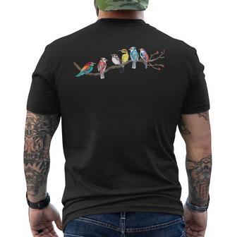 Birds On A Branch Observador De Aves Para Observación De Aves Camiseta Hombre Estampado Espalda - Regaloses